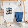 thumbnail image 3 of Popeye Bluto Punch Dazed and Confused Romper Boys or Girls Infant Baby Brisco Brands NB, 3 of 6
