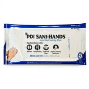 PDI P71520 Sani-Hands Instant Hand Sanitizing XL Wipes 8.4 in. x 5.5 in. (Pack of 20)