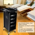 thumbnail image 2 of LYUMO 6 Layers Multi-Functional Hair Salon Tool Storage Cart Trolley with Universal Wheels,Storage Trolley,Hair Salon Trolley, 2 of 9