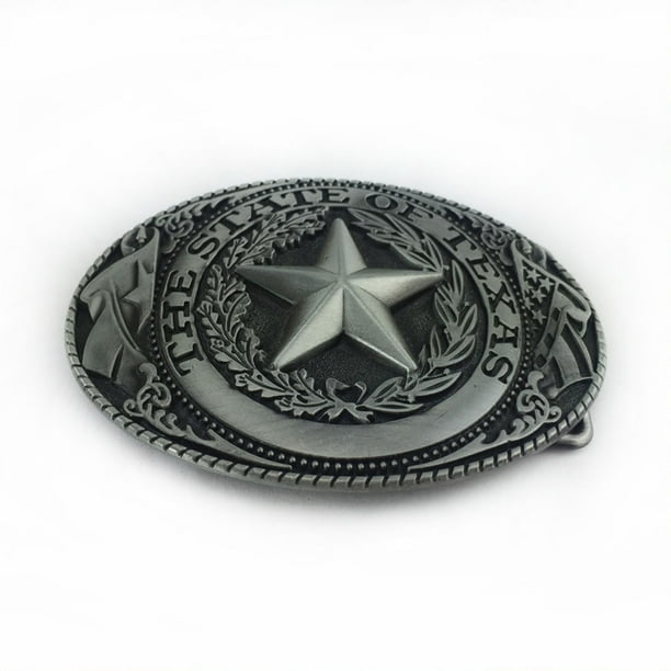 Boucle de ceinture western argent top