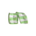 thumbnail image 1 of Reliant Ribbon 93094W-044-40F 20.5 in. 10 Verges Vérifier Vert en Rafale Filaire Bord Ruban&44; Vert, 1 of 1