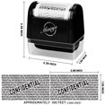thumbnail image 4 of Miseyo Wide Roller Stamp Identity Theft Stamp 1.5 Inch Perfect for Privacy Protection - Yellow, 4 of 5