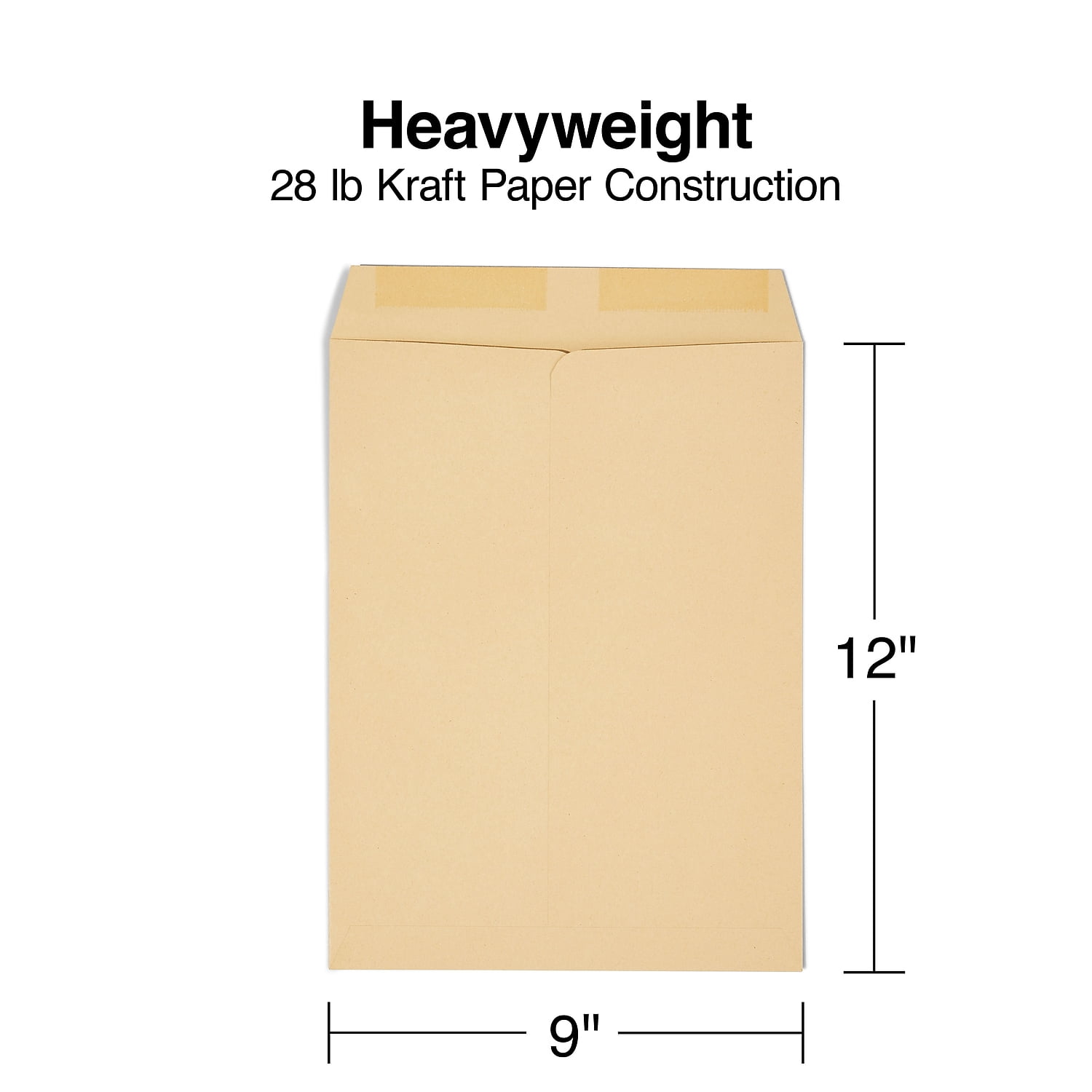 MyOfficeInnovations Catalog Envelopes 9" x 12" Brown Kraft 100/Box 194969