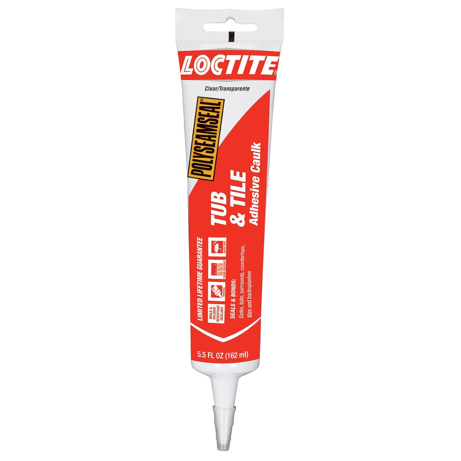 Loctite Polyseamseal Clear Tub and Tile Sealant, 5.5Fluid Ounce
