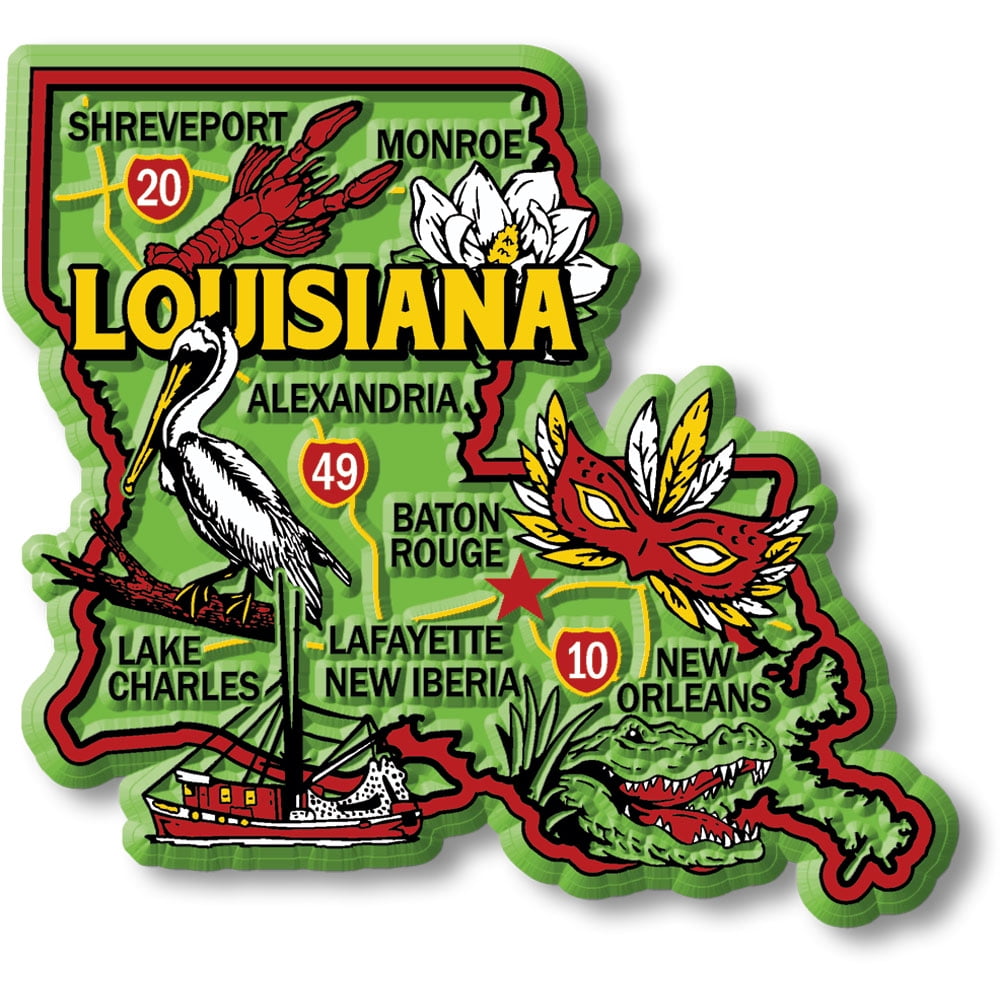New Orleans Louisiana Vintage Retro Travel Photo Fridge Magnet 2"x3" Collectible 