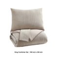 thumbnail image 5 of 3 Piece Diamond Quilted Cotton King Coverlet Set, Beige, 5 of 5