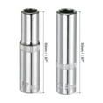 thumbnail image 2 of Unique Bargains 6-Point Shallow Socket, 2pcs 7mm & 2pcs 8mm 1/4' Drive Cr-V Deep Socket, 2 of 5