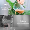thumbnail image 2 of Vaso medidor de vidrio transparente de 77 litros, 300 ml con boquilla en forma de V, 2 of 7