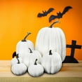 thumbnail image 5 of Homyl Artificial White Foam Pumpkins (7 Count), 5 of 8