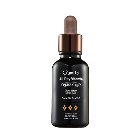 All Day Pure C 5.5 Glow Serum 30Ml | Aronia Fruit Extract | Pure Vitamin C (L-Ascorbic Acid) With Alpha-Arbutin&Ascorbyl Glucoside | Fragrance-Free Parabens-Free | 1.01 Fl Oz 30 Ml