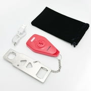 Securityman Portable Door Lock with Alarm - Red