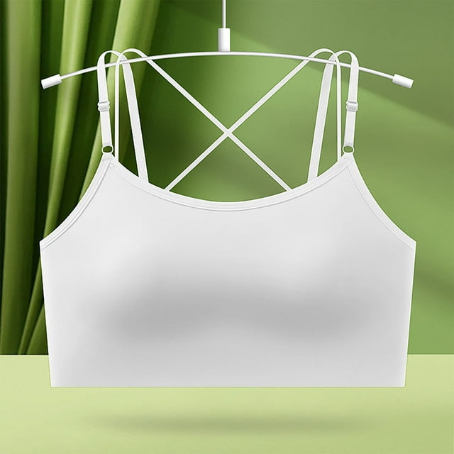 Sujetador de realce de color liso para mujer, lencería plegable y caída, blusa de poliéster para uso diario.