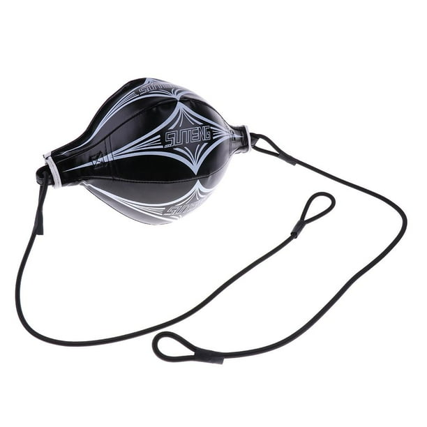 Saco de boxeo Speed Ball de doble extremo para MMA y deportes de boxeo Negro