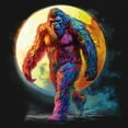 thumbnail image 3 of Full Moon Bigfoot Women's V-Neck T-shirt Hiking Sasquatch Hide and Seek Champion, 3 of 7