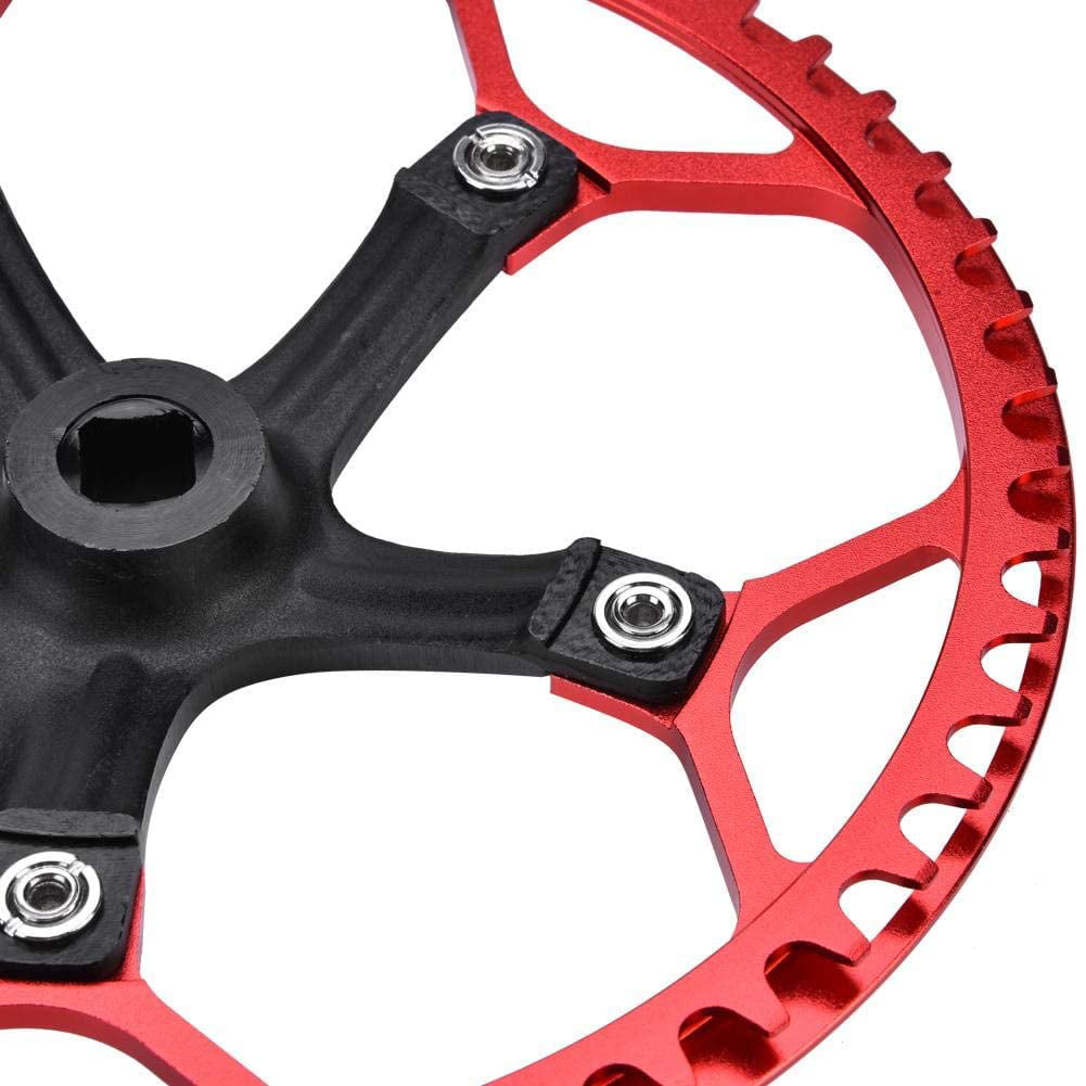 Bike Crankset 170mm Chainwheel Chain Ring Set 45T 47T 2 Colors for Bicycle Cycling 
