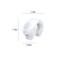 thumbnail image 3 of Wireless Earbuds, Zzbeans 5th Gen Bluetooth 5.3 Clip On Earphones, Active Noise Cancelling Sports Headphones with 30H Playtime, White, 3 of 6