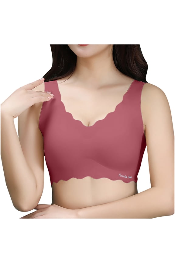 Sport Bra Bras For Women Solid Sports Wire Free Underwear One-Piece Everyday Underwear