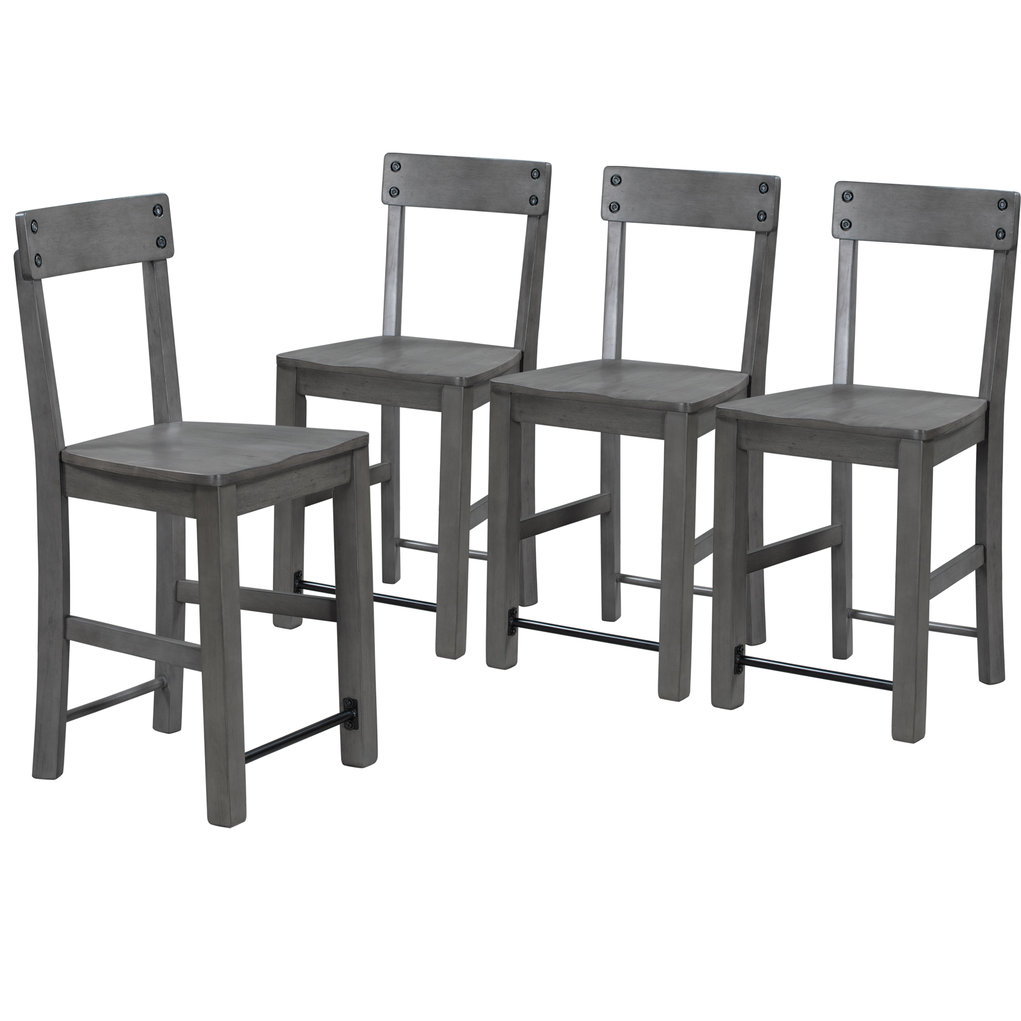 CoSoTower Counter Height Dining Chairs Industrial Style Wood Dining