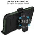 thumbnail image 5 of iPhone 12 iPhone 12 PRO 6.1" 2020 A2172 A2402 A2341 A2406 A2404 A2403 A2408 A2407 Heavy Duty Military Print Belt Clip Rugged Cover - Military Moss(with Holster), 5 of 5