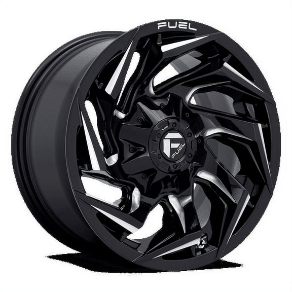 Fuel D753 Reaction 17X9 5X114.3/5X127 -12Et 124.3Cb Gloss Black Milled Wheel