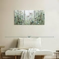thumbnail image 2 of Elephant Stock Wildflower Fields Wall Art - Horizontal Multi Panel Canvas - Living Room Wall Decor - Nature Multi Panel - Gray And Green Decor By Carol Robinson - 38" x 18", 2 of 8