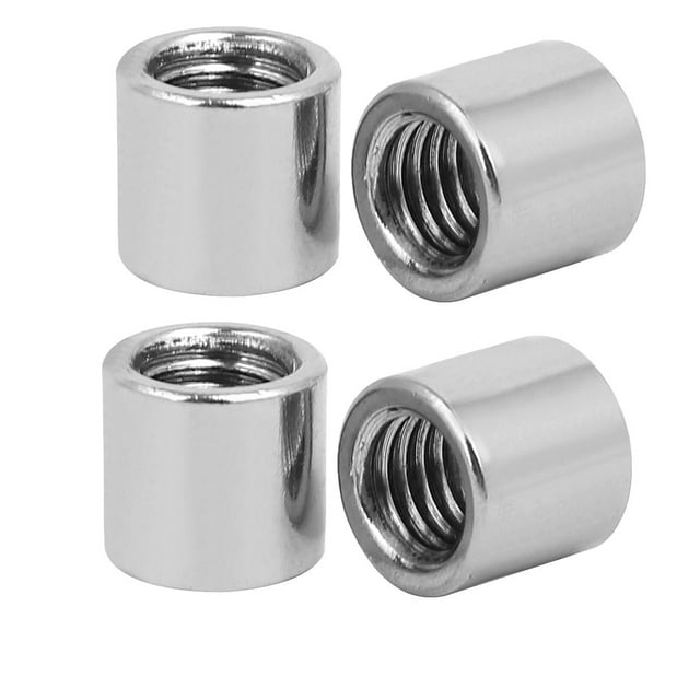 Unique Bargains M10x14mmx13mm Écrou de Connexion Rond 4 Pcs