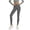 Gray, variant on Womens Solid Color High Waist Yoga Pants Loose Tight Waist Athletic Style Side Pockets Elastic Waist Slim Fit Stretch Soft Fabric Full Length Workout Trousers