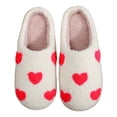 thumbnail image 1 of Zapatos Casa Sin Cordones Felpa Con Forma Corazón Antideslizantes Transpirables para Interior, 1 of 9