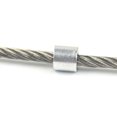 thumbnail image 3 of Agujero Redondo Funda De Aluminio Plata Cable Férula Aluminio Resistente Engarce Bucle Manga Un Solo Agujero Engarce Bucle Tono Clip Para Alambre Y Cuerda,166 Piezas 5 Mm / 0.2 Pulgadas Moyic TO005651-09, 3 of 6
