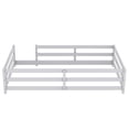 thumbnail image 5 of SESSLIFE Twin Montessor Floor Bed, Solid Wood Toddler Floor Bed with Fence, Easy Assembly Floor Bed Frame for Kids, Gray, 5 of 8