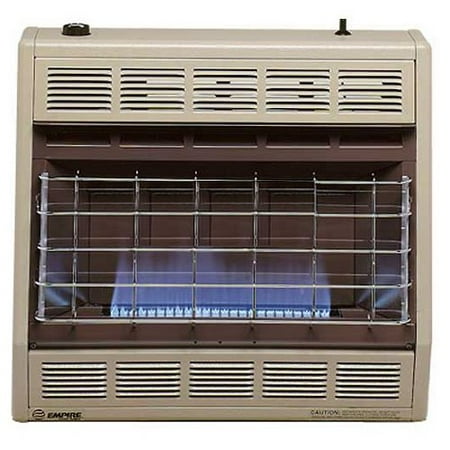 30000 Natural - Empire Vent-Free Blue Flame Heater Natural Gas 30000 BTU, Thermostatic Control