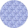 thumbnail image 1 of Ahgly Company Indoor Round Patterned Sky Blue Dress Blue Area Rugs, 4' Round, 1 of 6