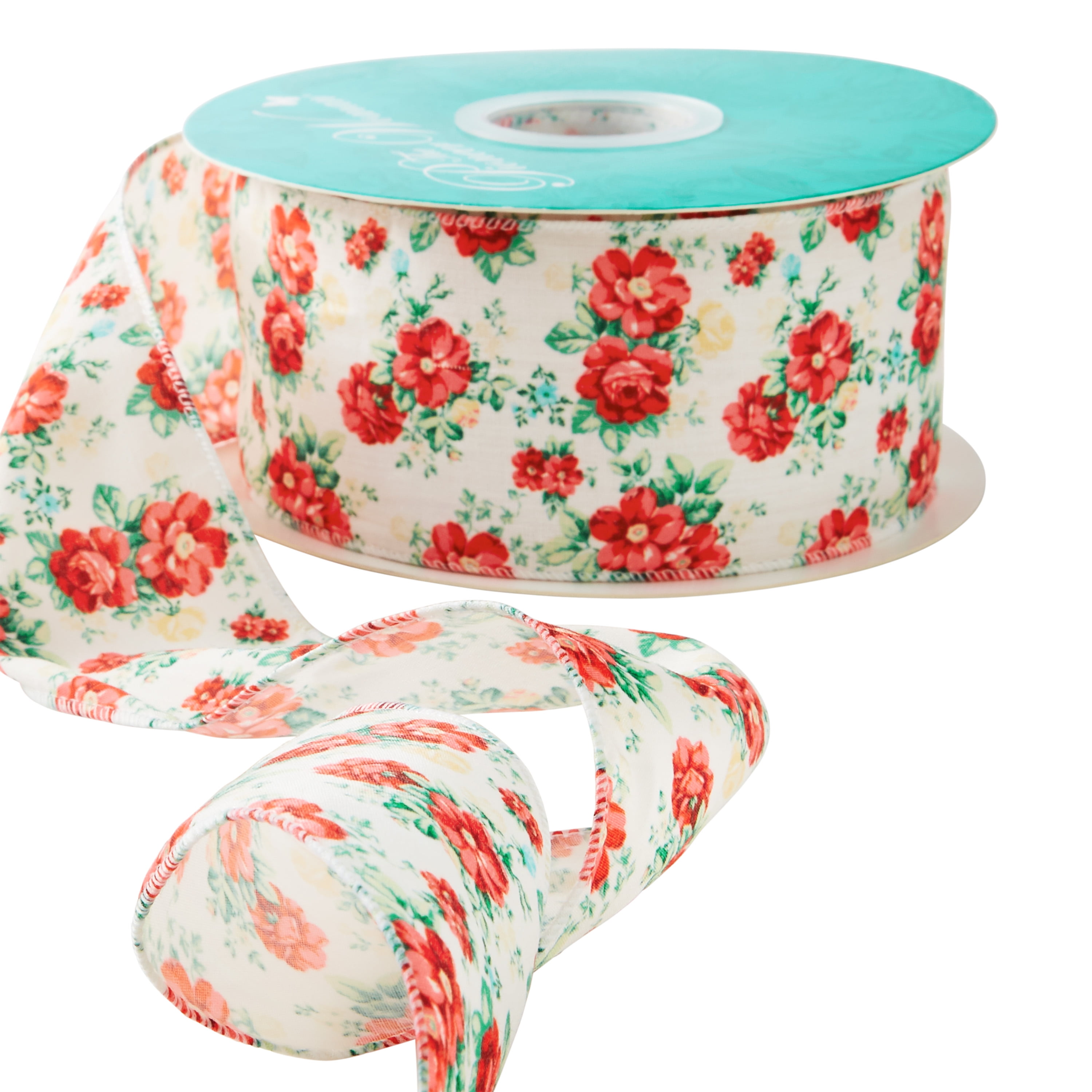 The Pioneer Woman Heritage Floral Ribbon Bundle, 7/8 inch x 75 Yards, Size: 7/8 inch Wide