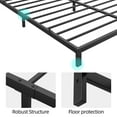 thumbnail image 5 of TROPOW Full Size Bed Frame,Low Profile Full Bed Frame, 8 Inch Heavy Duty Metal Full Size Platform Bed Frame with Steel Slat Support, No Box Spring Needed, Easy Assembly, Black, 5 of 8
