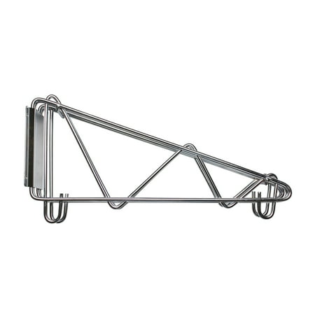 

18 Chrome Direct Wall Bracket Double Shelf Support Chrome Pack of 2