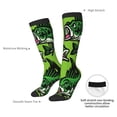 thumbnail image 4 of Yiaed cartoon largemouth bass fish Print Great elasticity Adult Stockings Sports socks for Men and Women, 4 of 6