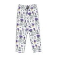 thumbnail image 4 of Balery Lavender Bicycle print Women's Pajama Pants,Ultra Lightweight Pjs,Lounge Pant-Medium, 4 of 9