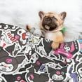 thumbnail image 3 of Lsque Sanrio Pattern Waterproof Throw Blanket Pet Blanket for Dogs & Indoor Cats, Washable - Shaggy Plush Calming Long Faux Fur & Velvet Dog Blanket -Medium, 3 of 8