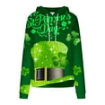 thumbnail image 5 of Pompotops Hommes Mode Casual Col Rond Sweat-Shirt St. Patrick'S Day Pull à Manches Longues Imprimé 3D en Vente, 5 of 5