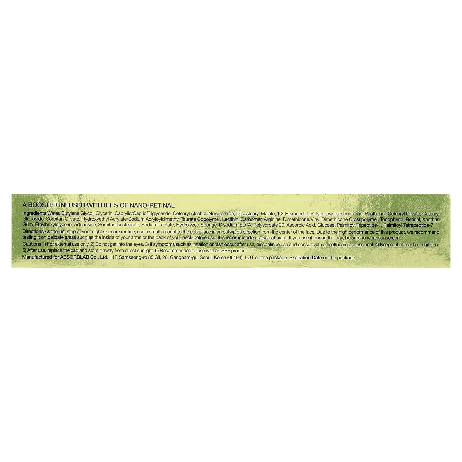 Celimax The Vita-A Retinal Shot Tightening Booster Cream, 15 mL