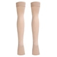 thumbnail image 3 of Women Thigh Socks, Breathable Comfortable Preventing Blocks High Compression Open Toe Thigh Socks  For Home L, 3 of 8