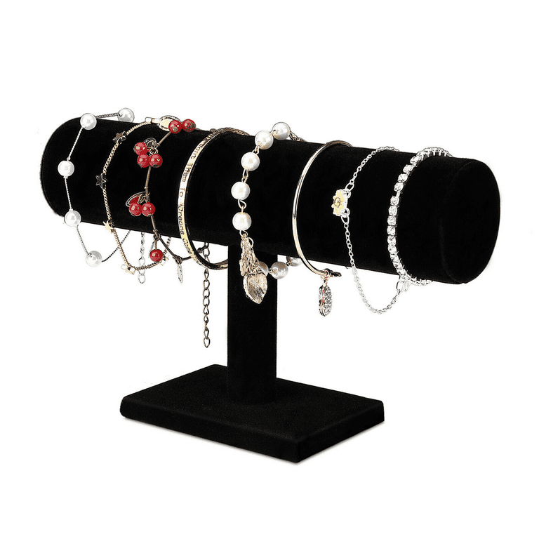  ShellKingdom Jewelry Display Tower, 3 Tier Necklace Bracelet  and Watch Holder Display Stand, Black Velvet T-Bar Table Top Jewelry  Organizer Tower (3 tier) : Clothing, Shoes & Jewelry