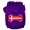 Purple, variant on Pet, Dog Cat Hoodie Screen Printed, "Bone Shaped Denmark Flag"