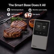 Typhur Sync Dual Wireless Meat Thermometer, Digital Food Cooking Thermometer with Bluetooth 5.4, Wifi Unlimited Range, Smart Base for Kitchen, Grill, BBQ, Oven