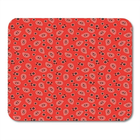 Americana Computer - KDAGR Paisley Bright Red Bandana Pattern Americana Western Cowgirl Cowboy Mousepad Mouse Pad Mouse Mat 9x10 inch