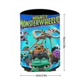 thumbnail image 3 of Mighty MonsterWheelies Funda enfriadora de latas, aislante de bebidas para mantener frías o calientes, funda térmica plegable para latas, portabebidas reutilizable, 3 of 6