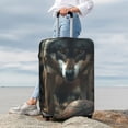 thumbnail image 5 of Salouo Wolf With Basketball Pattern Travel Dust-proof Suitcase Cover, Softside Suitcase Protector Luggage Cover Protector for 18-32inch ,Not Included Suitcase, 5 of 8