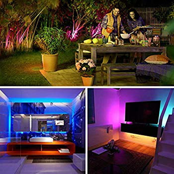 Battery Powered LED Strip Lights DIY Indoor and Outdoor Decoration 6.56 ft 2 M 