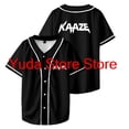 thumbnail image 2 of KAAZE Merch Maillot de Baseball pour Femmes Hommes Mode Décontractée Manches Courtes Mode Urbaine, 2 of 4