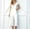 White, variant on Babysbule Womens Long Pants Jumpsuit Women's Fashionable V-neck Button Cut Open Back Casual Short Sleeved Trousers